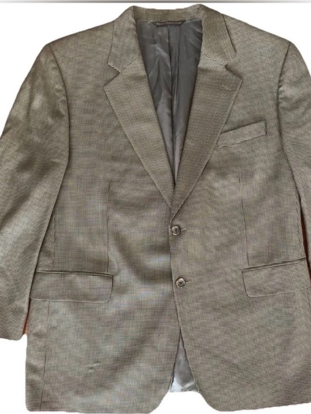 Jack Victor Rothmans Union Square Wool Houndstooth Blazer 48R